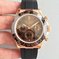 Rolex Daytona Cosmograph Leather Strap Ceramic Bezel 116515