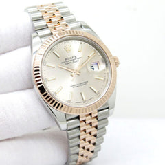 Rolex Datejust 41mm Steel Jubilee Everose Gold Sundust Dial 126331