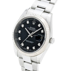 Rolex Datejust Black Diamond Dial 41mm
