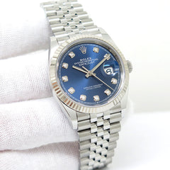 Rolex Datejust 36mm Steel Blue Diamond Dial 126234