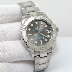 Rolex Yachtmaster Steel Platinum Bezel Rhodium Dial 126622