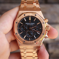 Audemars Piguet Royal Oak Chronograph Black Dial Rose Gold 26320OR