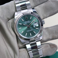 Rolex Datejust 41 Steel Mint Green Dial 126334