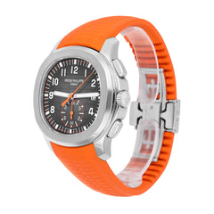 Patek Philippe Aquanaut Chronograph Steel Orange Rubber Strap 42.2mm 5968A