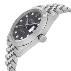 Rolex Datejust Black Diamond Dial Jubilee 41mm