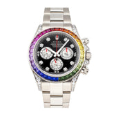 Rolex Daytona Cosmograph Steel Black Dial Rainbow 116598RBOW