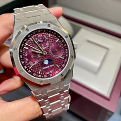 Audemars Piguet Royal Oak Perpetual Calendar Qatar Purple-Burgundy Dial 41mm 26574BC
