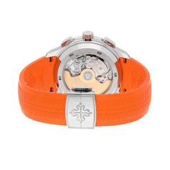 Patek Philippe Aquanaut Chronograph Steel Orange Rubber Strap 42.2mm 5968A