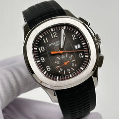 Patek Philippe Aquanaut Chronograph Steel Black Rubber Strap 42.2mm 5968A
