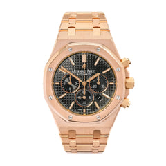 Audemars Piguet Royal Oak Chronograph Black Dial Rose Gold 26320OR