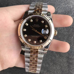 Rolex Datejust 36mm Steel Gold Diamond Dial 126333