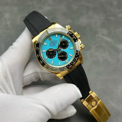 Rolex Daytona Cosmograph Gold Oysterflex Tiffany Dial 116515