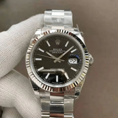Rolex Datejust II Fluted Bezel Black Dial 41mm 126334