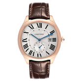 Cartier Drive Silver Dial Rose Gold 40mm WGNM0003