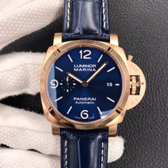 Panerai Luminor Marina Goldtech Sole Blu 44mm PAM01112