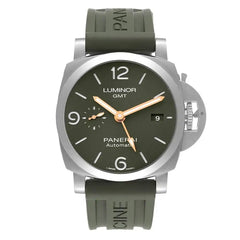 Panerai Luminor 1950 GMT Green Dial MS Dhoni Edition 44mm PAM01056