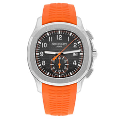 Patek Philippe Aquanaut Chronograph Steel Orange Rubber Strap 42.2mm 5968A