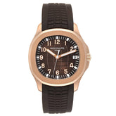 Patek Philippe Aquanaut Date Rose Gold Brown Strap 42.2 mm 5167R