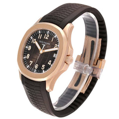 Patek Philippe Aquanaut Date Rose Gold Brown Strap 42.2 mm 5167R