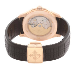 Patek Philippe Aquanaut Date Rose Gold Brown Strap 42.2 mm 5167R