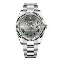 Rolex Datejust II Steel Slate Roman Wimbledon 41 mm