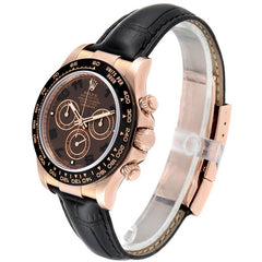Rolex Daytona Cosmograph Leather Strap Ceramic Bezel 116515