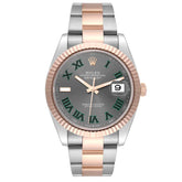 Rolex Datejust 41mm Steel Rose Gold Wimbledon Dial 126331