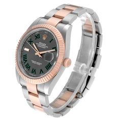 Rolex Datejust 41mm Steel Rose Gold Wimbledon Dial 126331