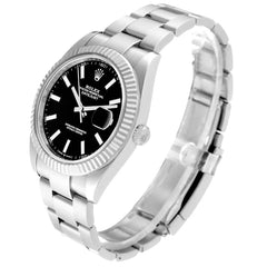 Rolex Datejust II Fluted Bezel Black Dial 41mm 126334
