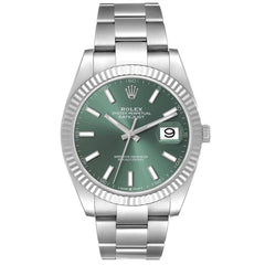 Rolex Datejust 41 Steel Mint Green Dial 126334