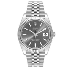 Rolex Datejust 41mm Steel Slate Stick Dial Jubilee 126334