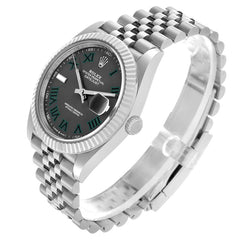 Rolex Datejust II Steel Jubilee Slate Roman Wimbledon 41 mm 126334