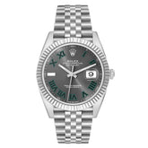 Rolex Datejust II Steel Jubilee Slate Roman Wimbledon 41 mm 126334