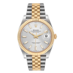 Rolex Datejust 41mm Gold Silver Dial Jubilee Steel Gold 126333