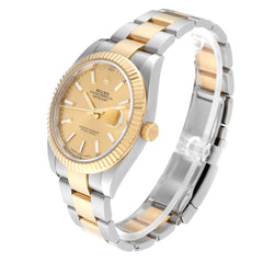 Rolex Datejust 41mm Steel Gold Champagne Dial Oyster 126333