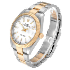 Rolex Datejust 41mm Steel Gold White Dial 126333