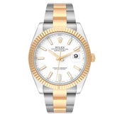 Rolex Datejust 41mm Steel Gold White Dial 126333
