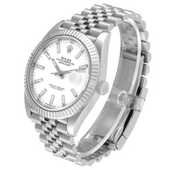 Rolex Datejust 41mm White Dial Steel Jubilee 126334
