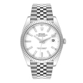 Rolex Datejust 41mm White Dial Steel Jubilee 126334
