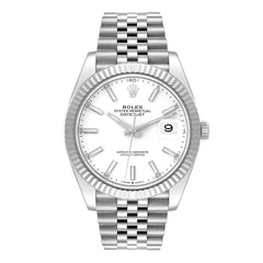 Rolex Datejust 41mm White Dial Steel Jubilee 126334