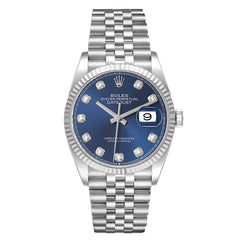 Rolex Datejust 36mm Steel Blue Diamond Dial 126234