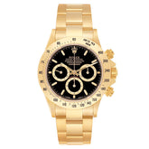 Rolex Daytona Cosmograph Gold Black Dial 16528