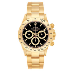 Rolex Daytona Cosmograph Gold Black Dial 16528