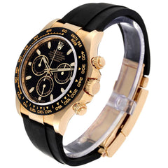 Rolex Daytona Cosmograph Gold Ceramic Bezel Oysterflex 116518