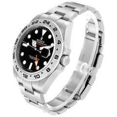 Rolex Explorer II 42 Black Dial Orange Hand Steel 216570