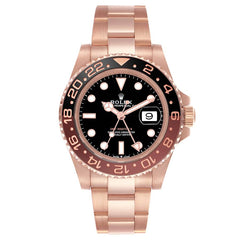 Rolex GMT-Master II Black Brown Root Beer Rose Gold 126715