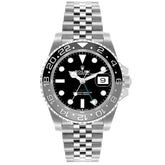 Rolex GMT-Master II Black Gray Bruce Wayne Bezel Jubilee Steel 126710