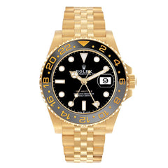 Rolex GMT-Master II Yellow Gold Black Dial Jubilee 126718