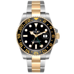 Rolex GMT-Master II Steel Yellow Gold Black Dial 116713