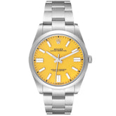 Rolex Oyster Perpetual 36mm Yellow Dial 124300